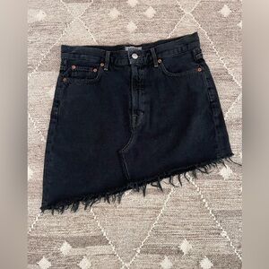 Agolde Denim Skirt, Size 28, EUC, Asymmetrical, Frayed Hem